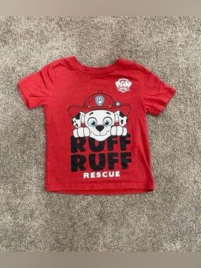 Boys Paw Patrol Marshall Ruff Ruff Rescue Shirt Size 5